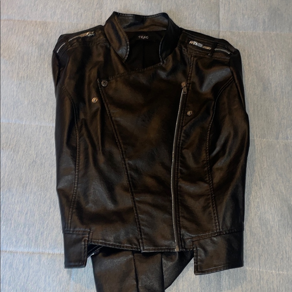 Trac Black Leather Jacket